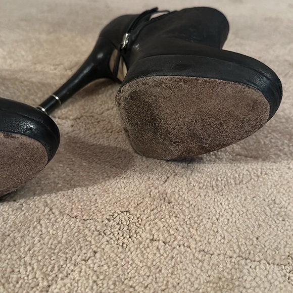 Dior black leather ankle booties. 37 7 - Picture 7 of 7